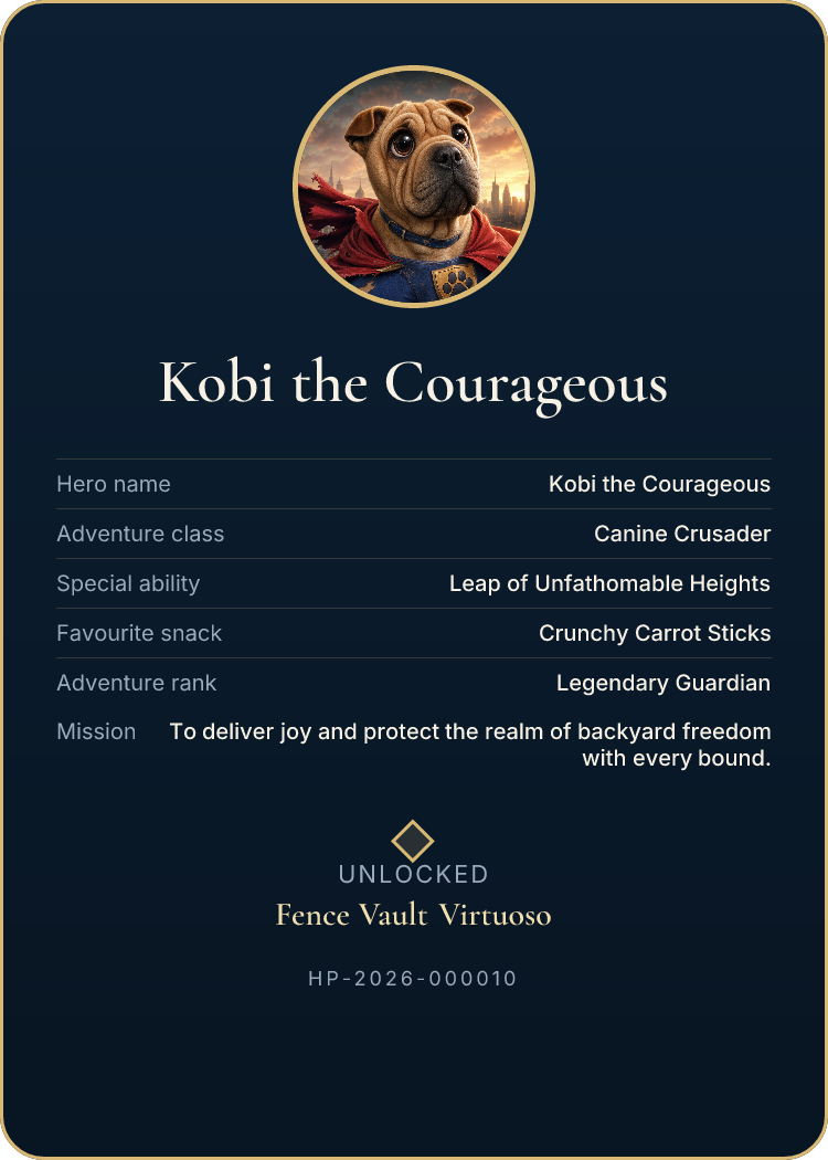 Character Card example — Kobi